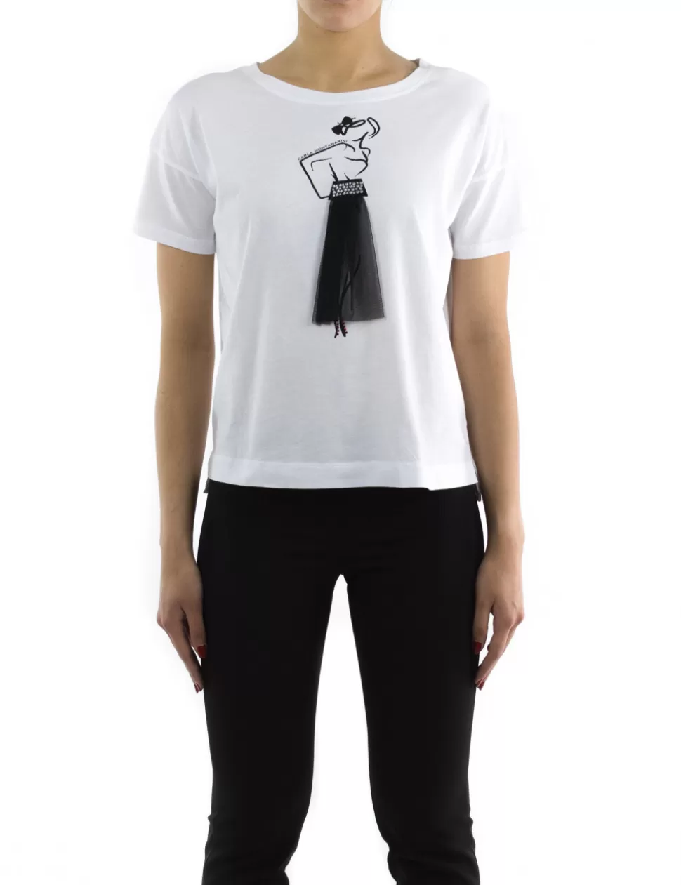 Carla Montanarini T-Shirt E Top>T-Shirt Bianco