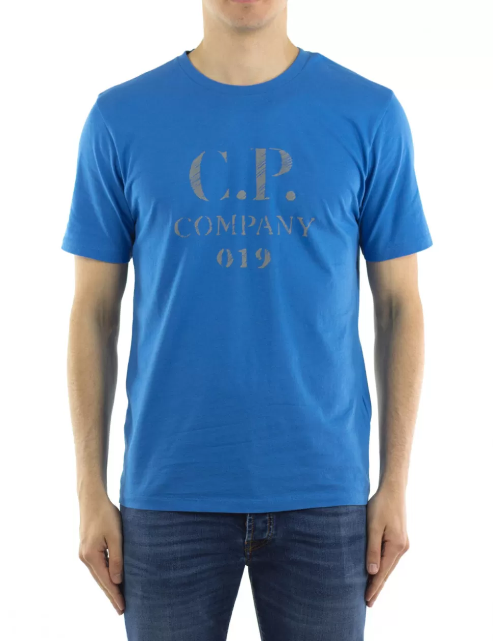 C.P. COMPANY T-Shirt>T-Shirt Azzurro