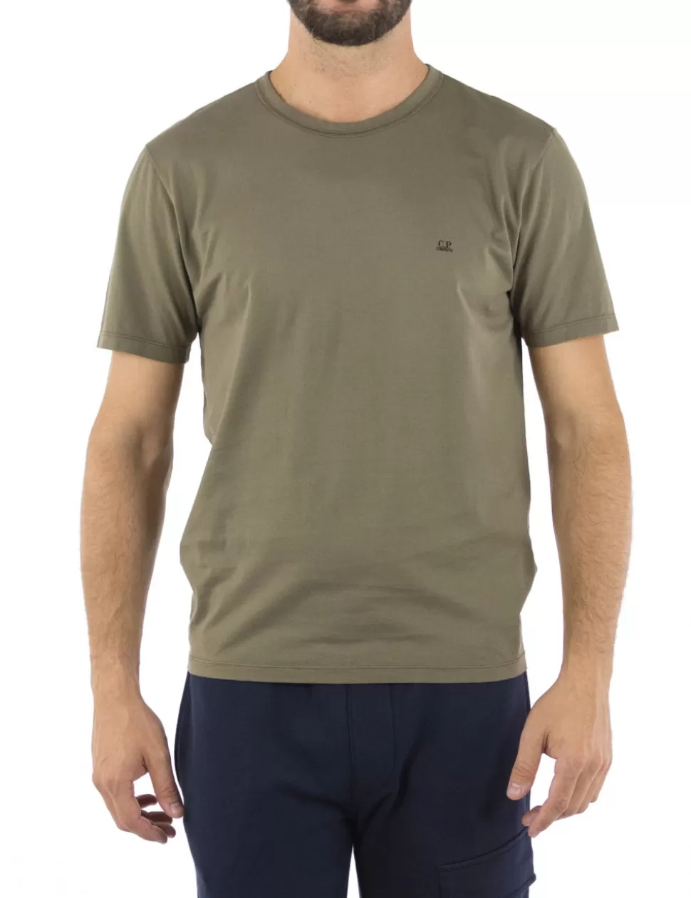 C.P. COMPANY T-Shirt>T-Shirt Verde Scuro