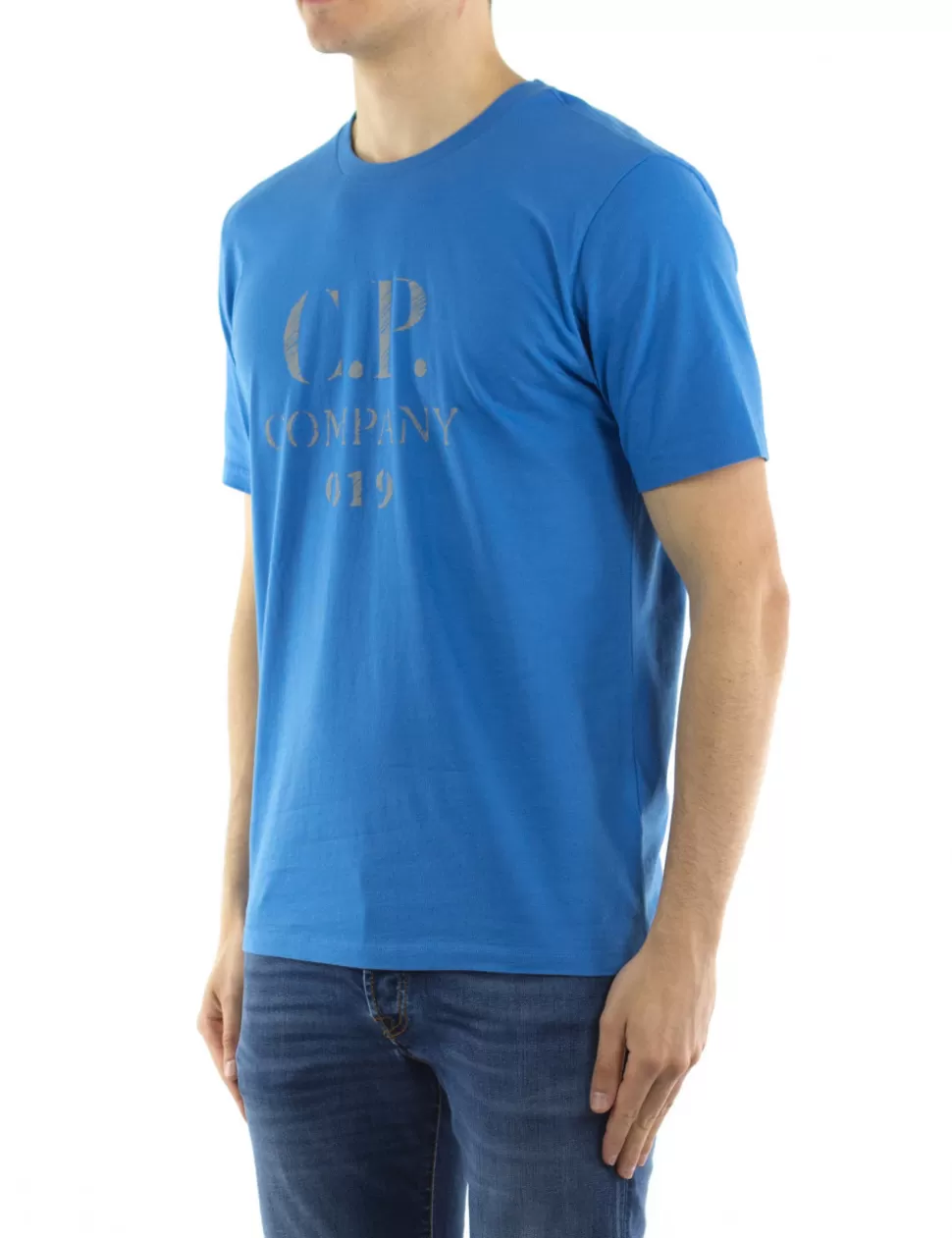 C.P. COMPANY T-Shirt>T-Shirt Azzurro