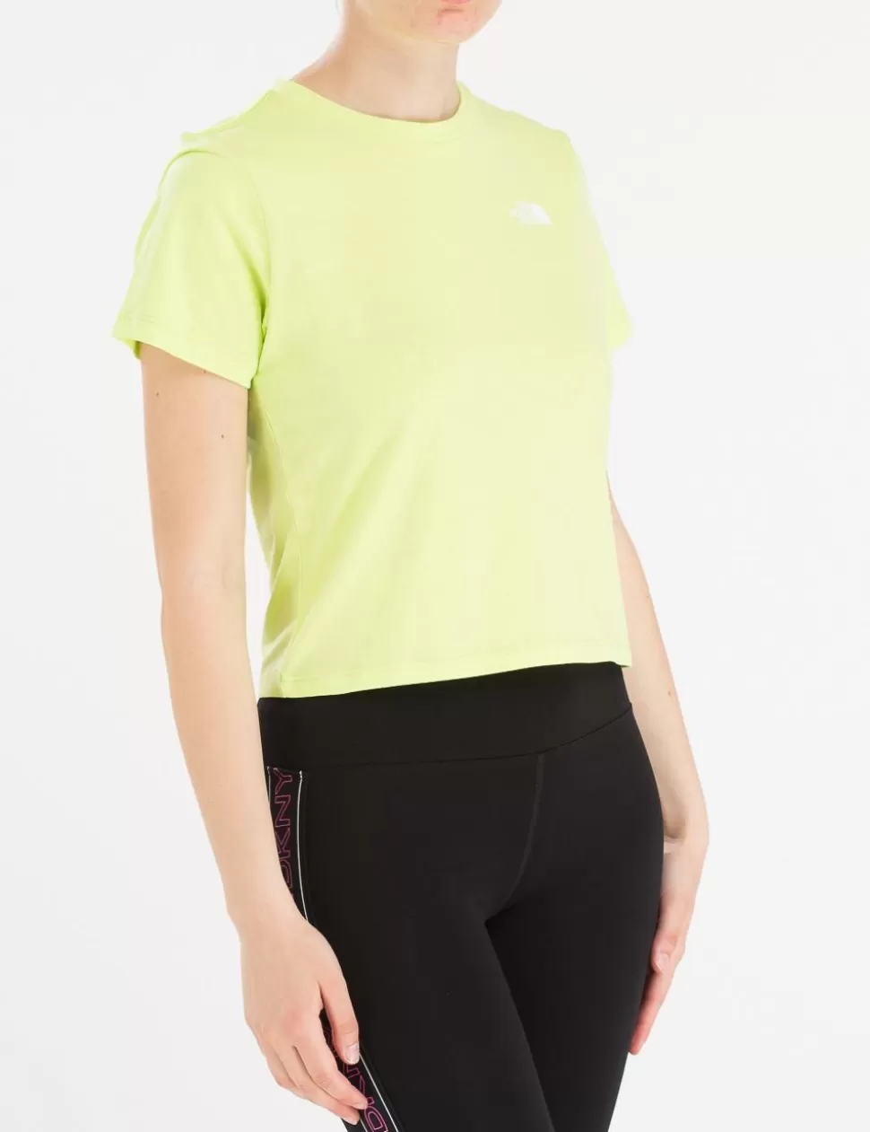 The North Face T-Shirt E Top>T-Shirt Crop Verde Acido