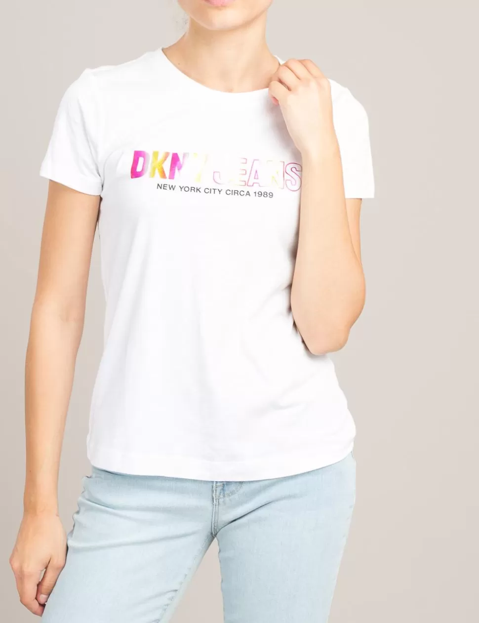 DKNY T-Shirt E Top>T-Shirt Jeans Bianco