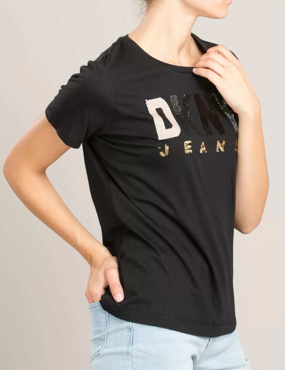 DKNY T-Shirt E Top>T-Shirt Jeans Nero