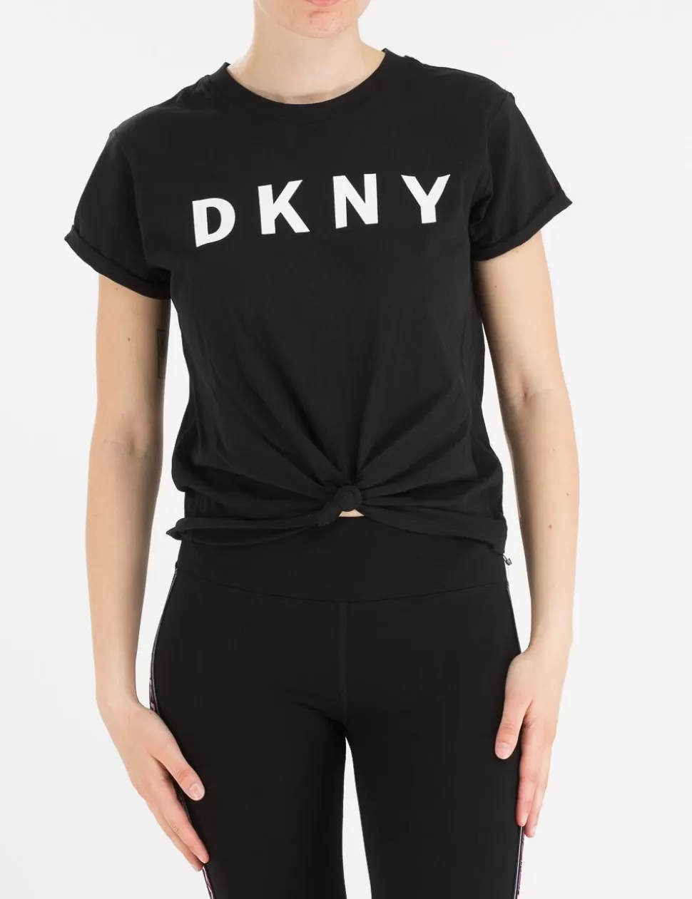 DKNY T-Shirt E Top>T-Shirt Sport Nero/Bianco