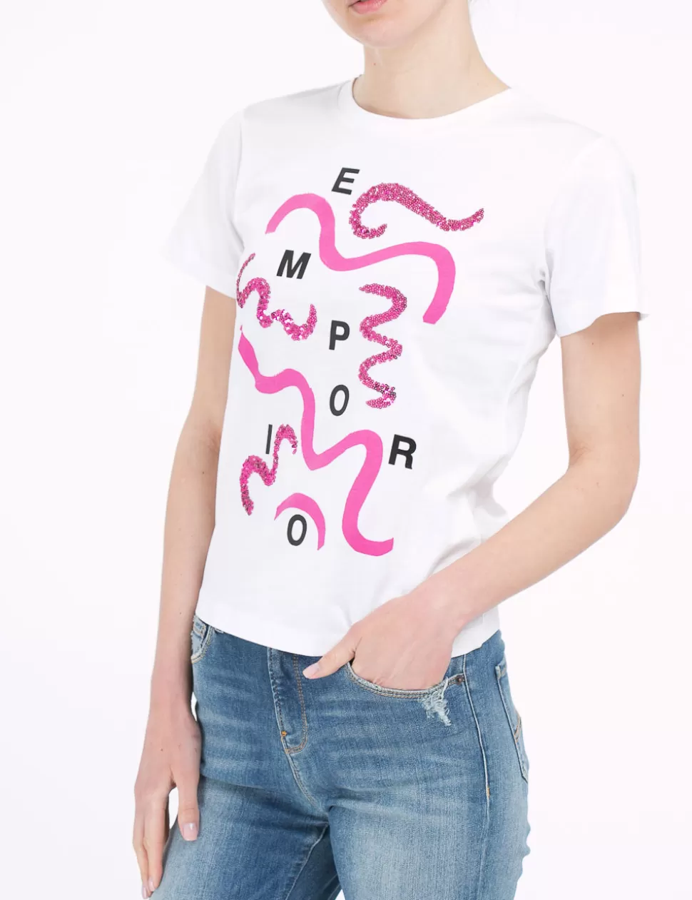 Emporio Armani T-Shirt E Top>T-Shirt Bianco