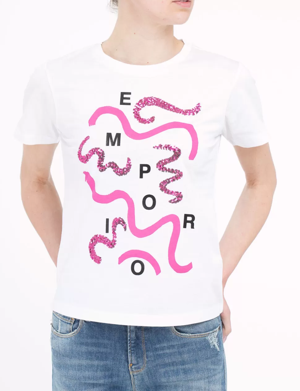 Emporio Armani T-Shirt E Top>T-Shirt Bianco