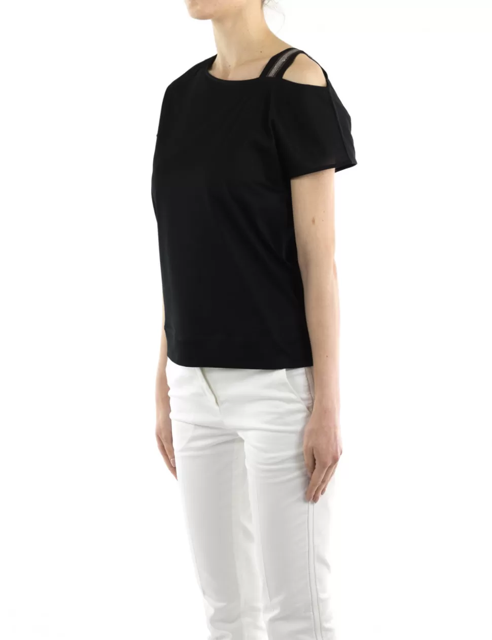 Fabiana Filippi T-Shirt E Top>T-Shirt Nero