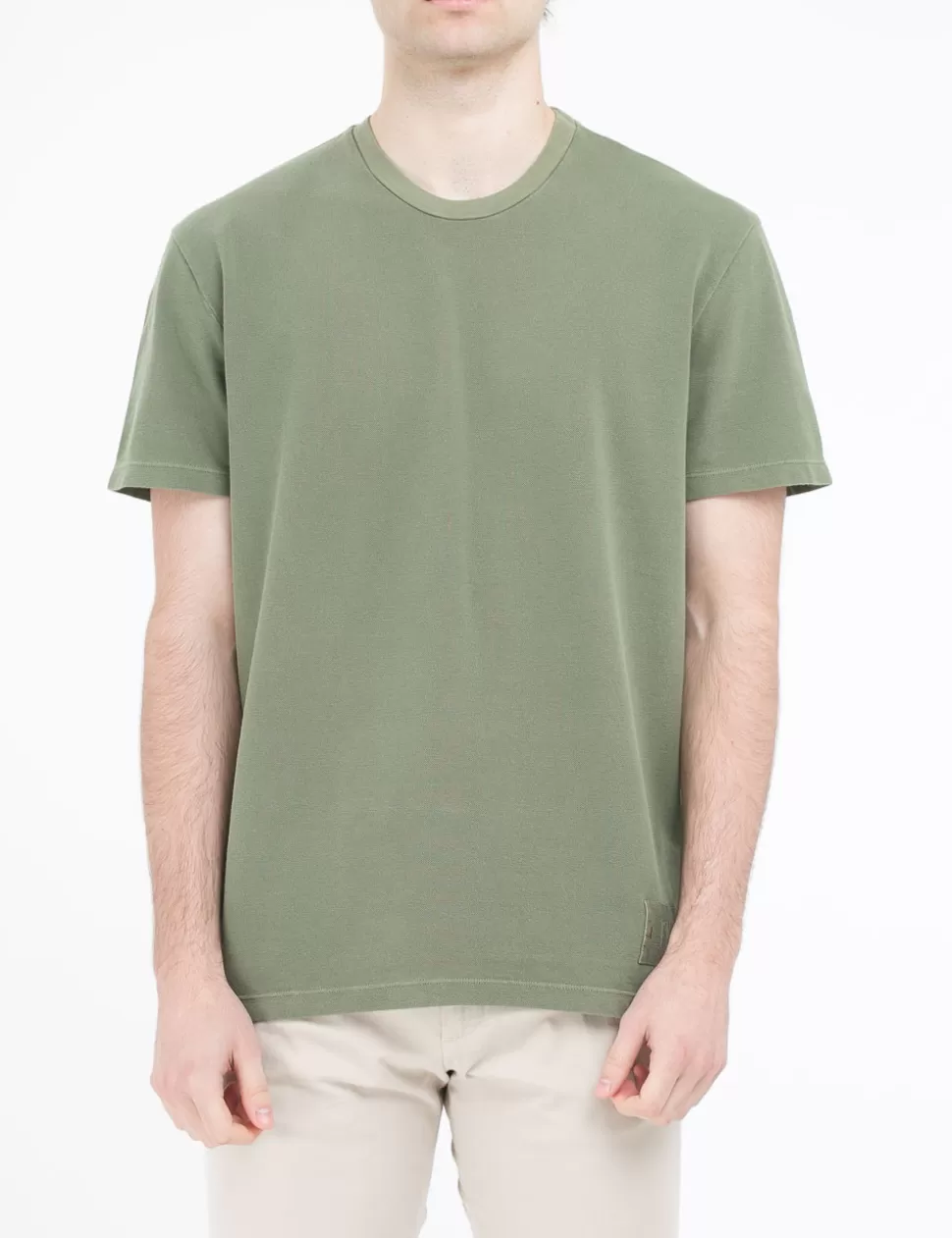 Fay T-Shirt>T-Shirt Verde Militare