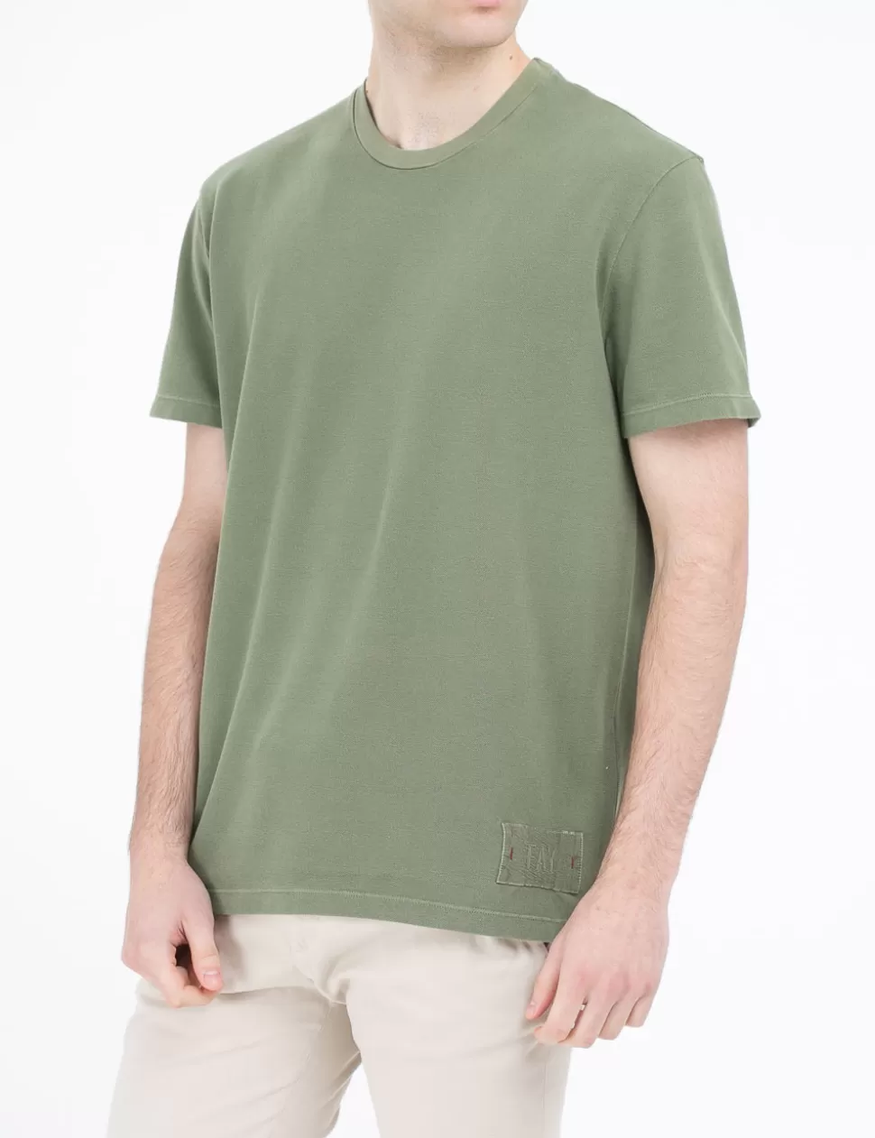 Fay T-Shirt>T-Shirt Verde Militare