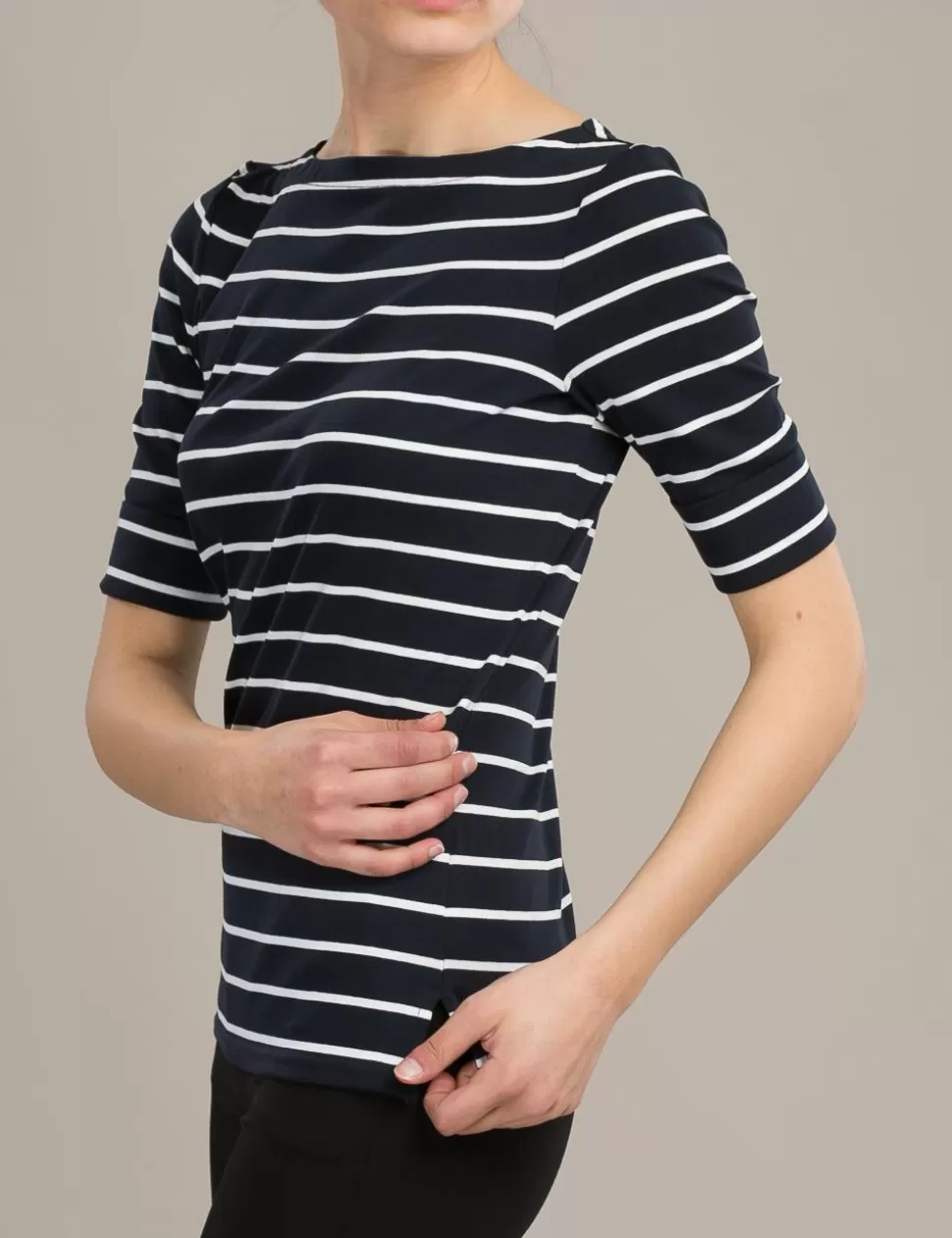 Lauren T-Shirt E Top>T-Shirt Navy/Bianco