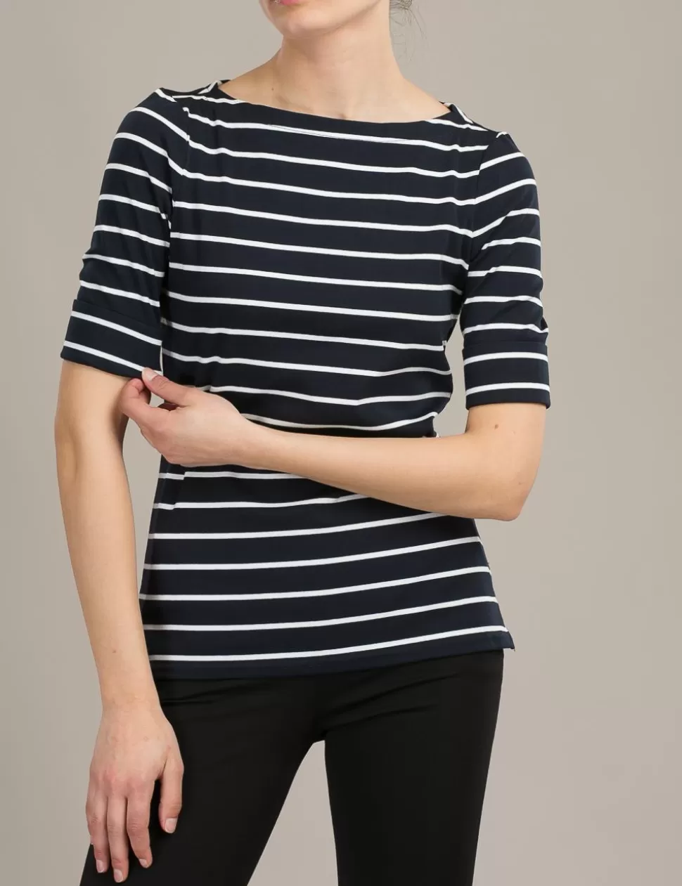 Lauren T-Shirt E Top>T-Shirt Navy/Bianco