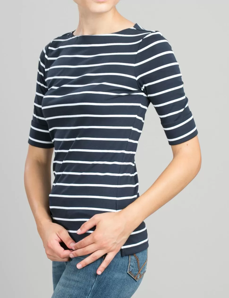 Lauren T-Shirt E Top>T-Shirt Navy/Bianco