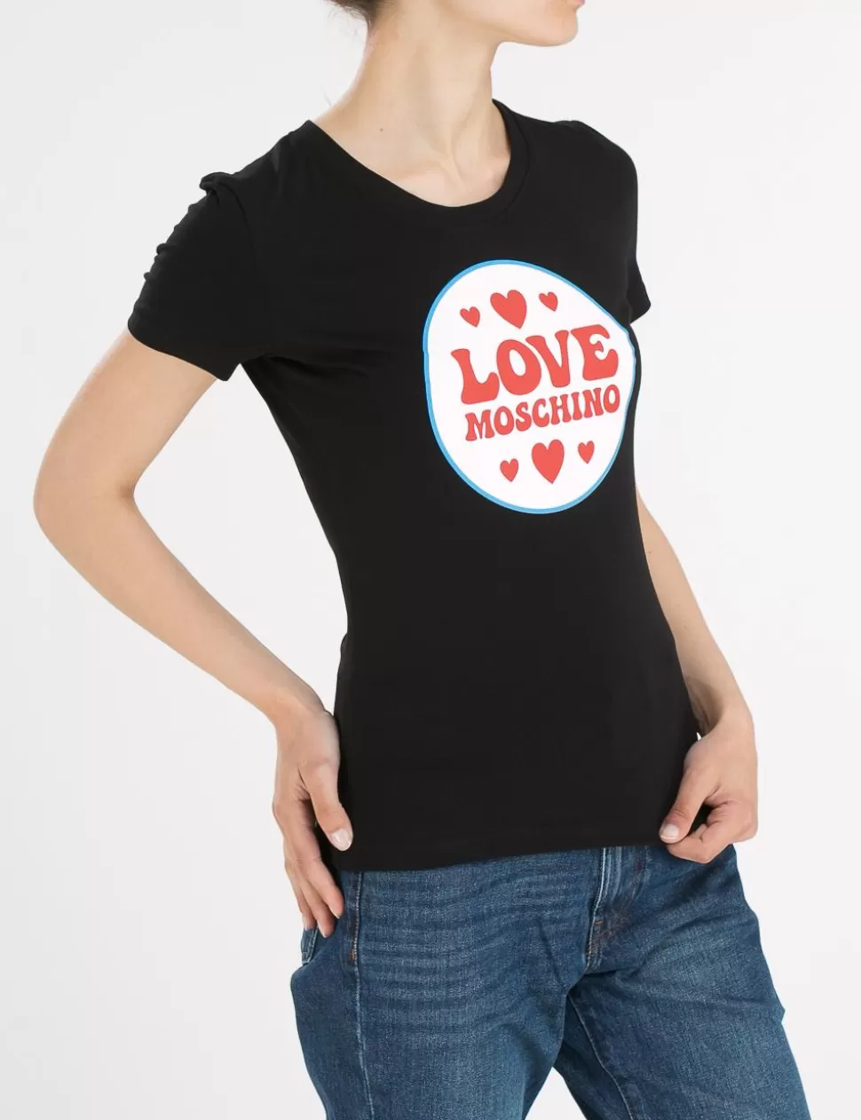 Love Moschino T-Shirt E Top>T-Shirt Nero