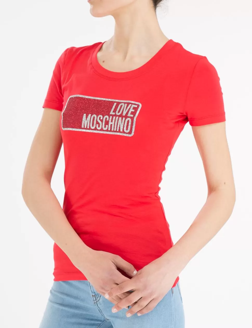 Love Moschino T-Shirt E Top>T-Shirt Rosso