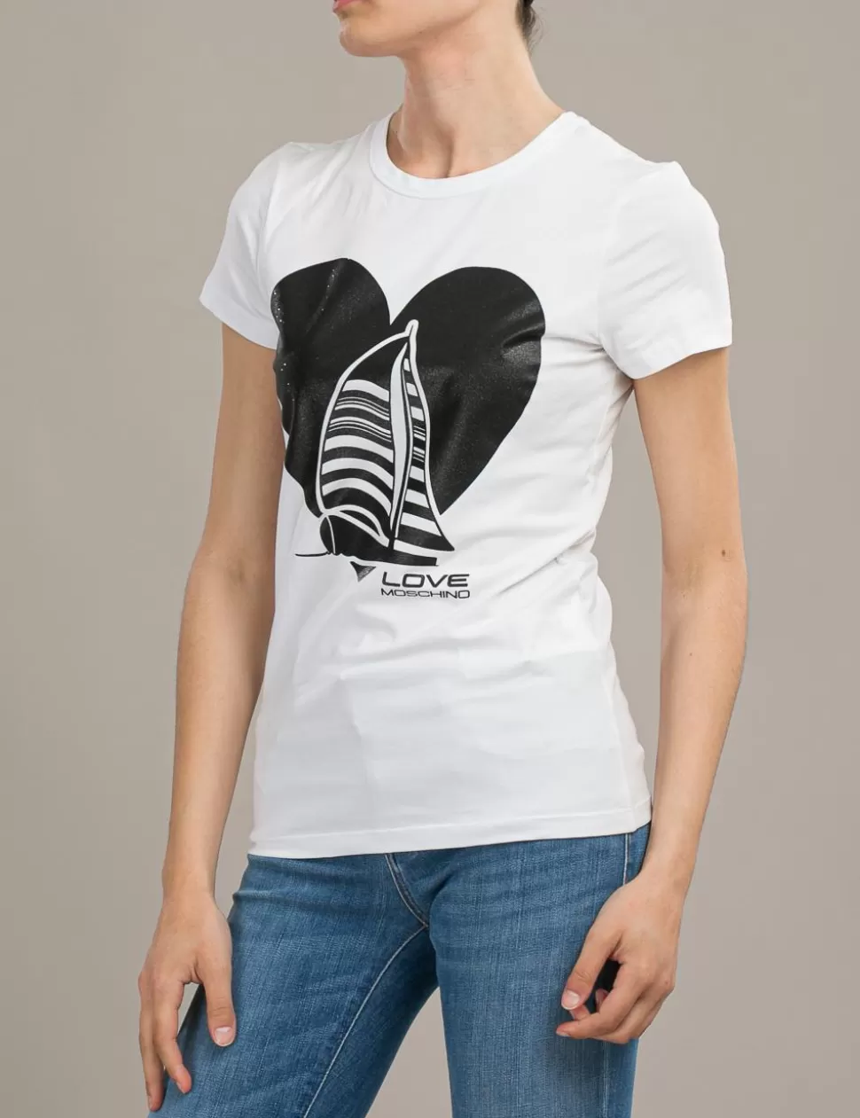 Love Moschino T-Shirt E Top>T-Shirt Bianco