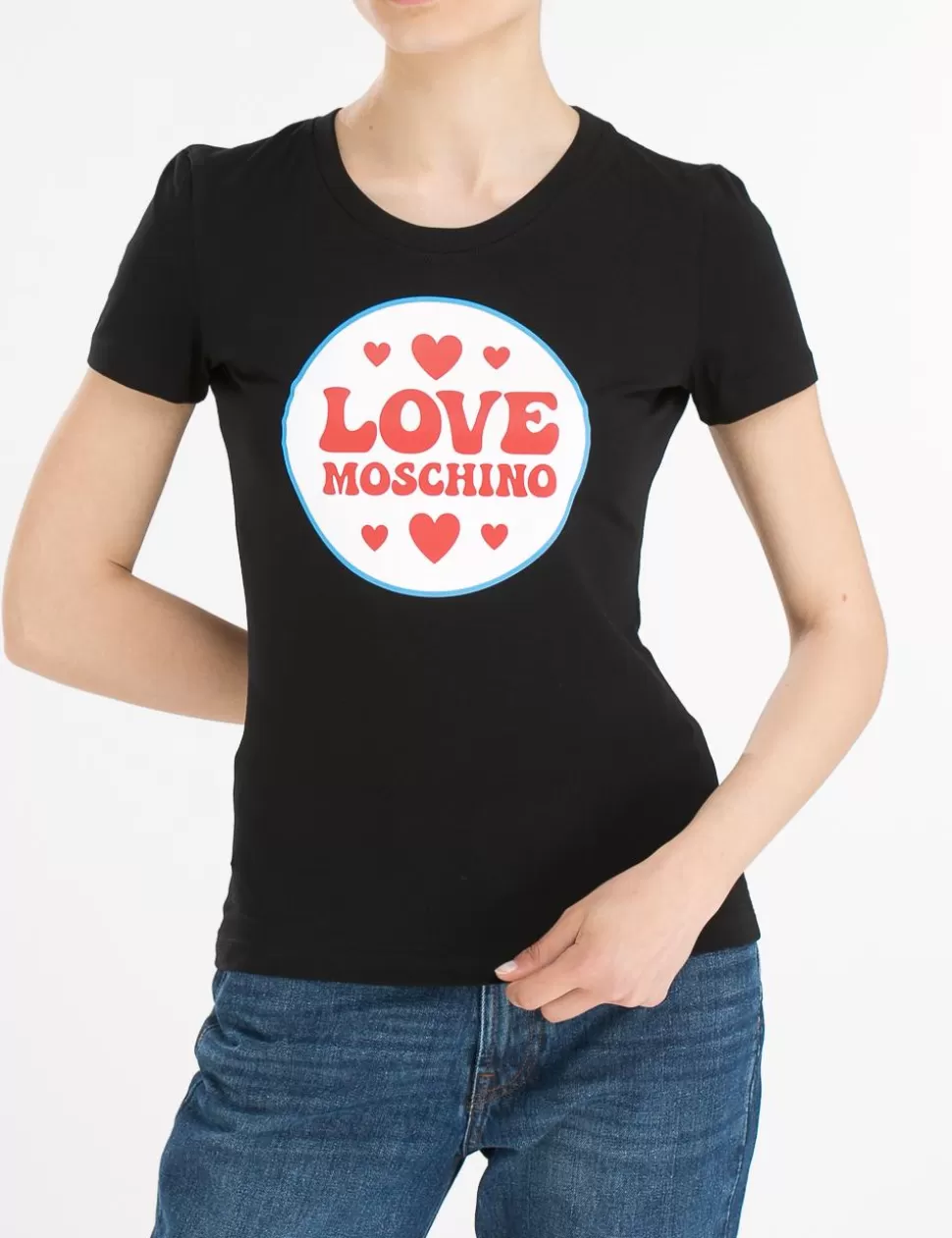 Love Moschino T-Shirt E Top>T-Shirt Nero