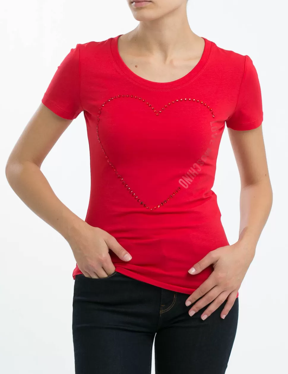 Love Moschino T-Shirt E Top>T-Shirt Rosso