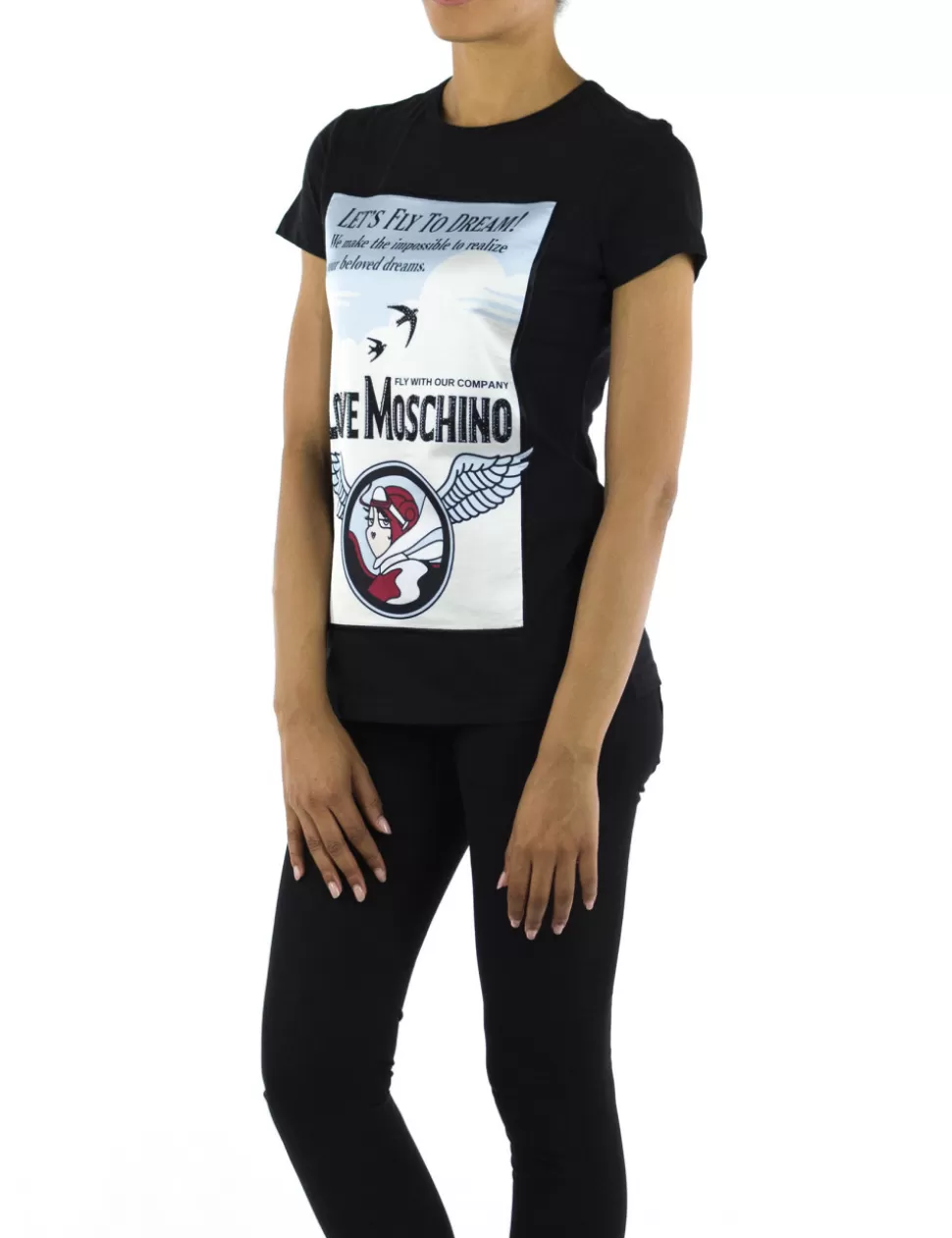 Love Moschino T-Shirt E Top>T-Shirt Nero