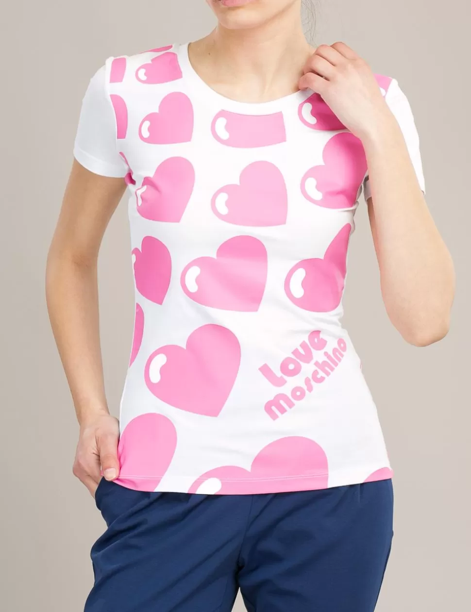 Love Moschino T-Shirt E Top>T-Shirt Bianco