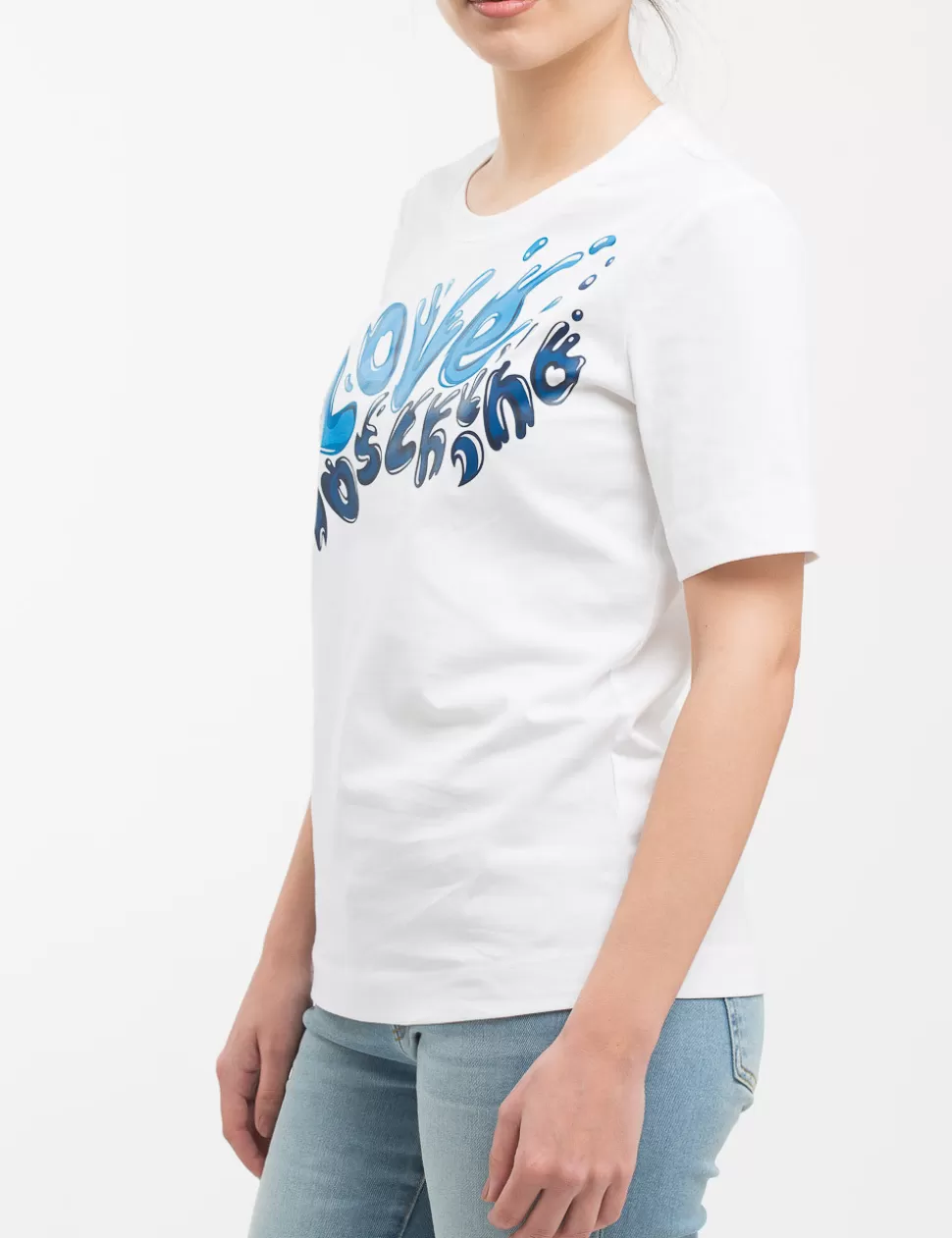 Love Moschino T-Shirt E Top>T-Shirt Bianco/Blu