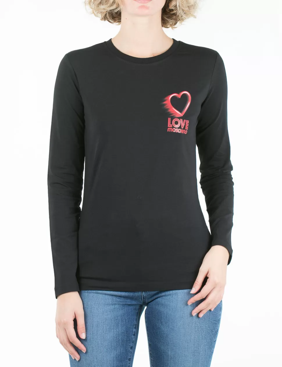 Love Moschino T-Shirt E Top>T-Shirt Manica Lunga Nero