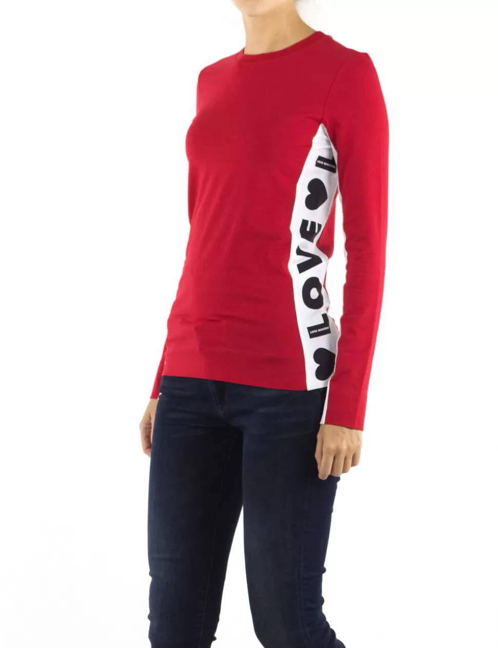 Love Moschino T-Shirt E Top>T-Shirt Maniche Lunghe Rosso