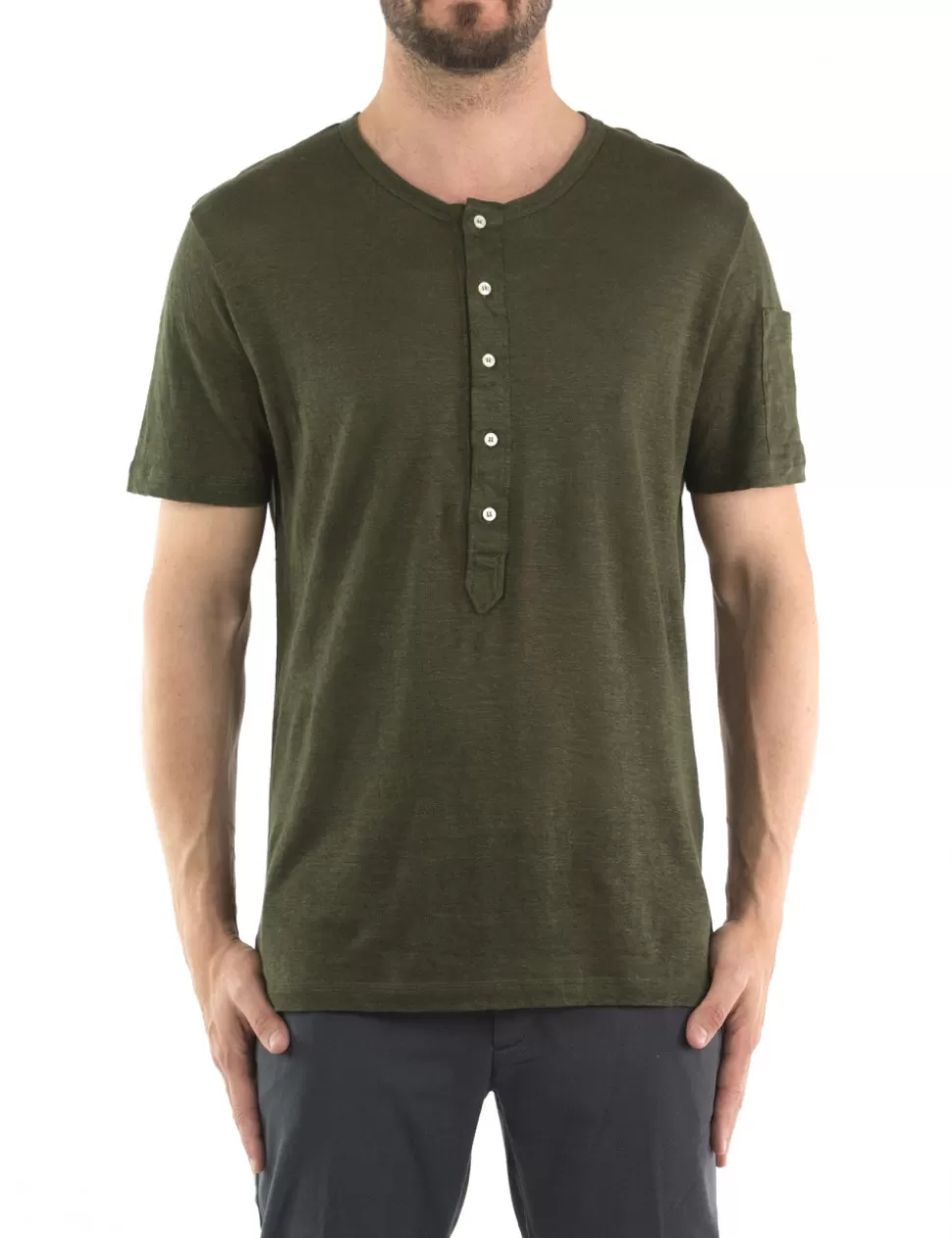 Paolo Pecora T-Shirt>T-Shirt Verde Scuro