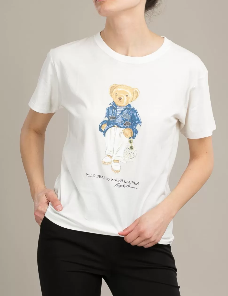 Ralph Lauren T-Shirt E Top>T-Shirt Polo Bear Bianco