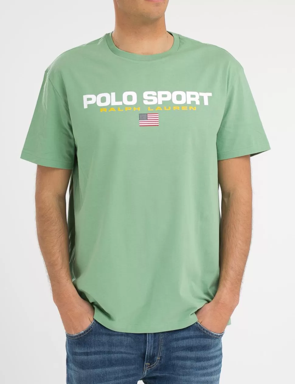 Ralph Lauren T-Shirt>T-Shirt Polo Sport Verde