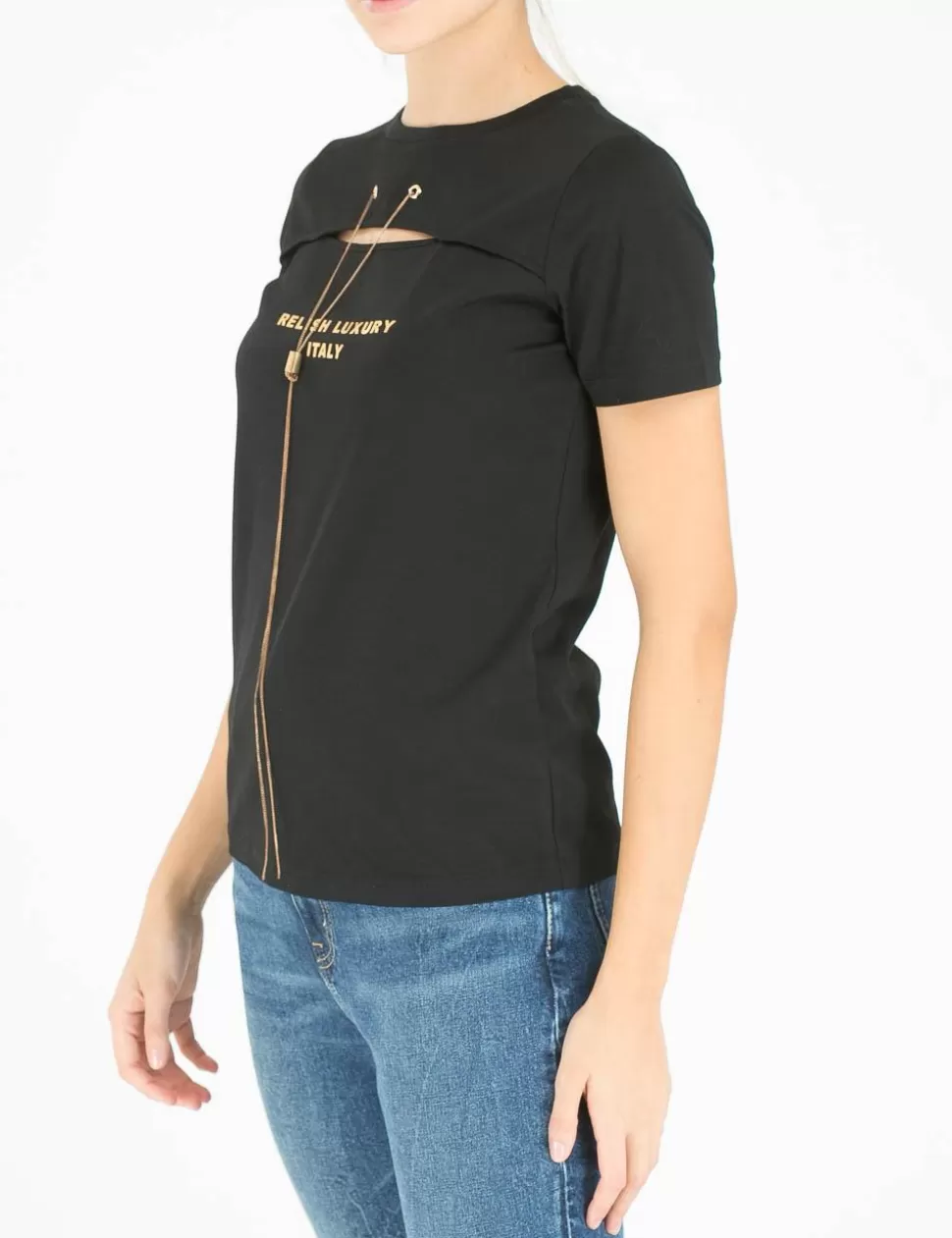 Relish T-Shirt E Top>T-Shirt Nero