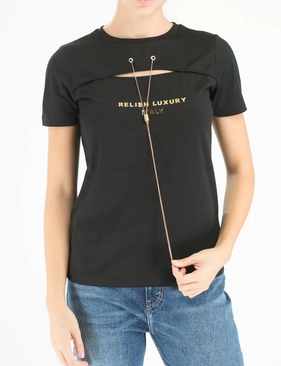 Relish T-Shirt E Top>T-Shirt Nero