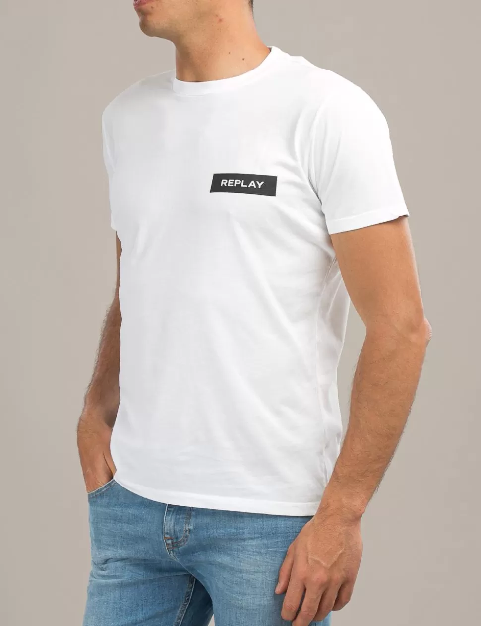 Replay T-Shirt>T-Shirt Bianco