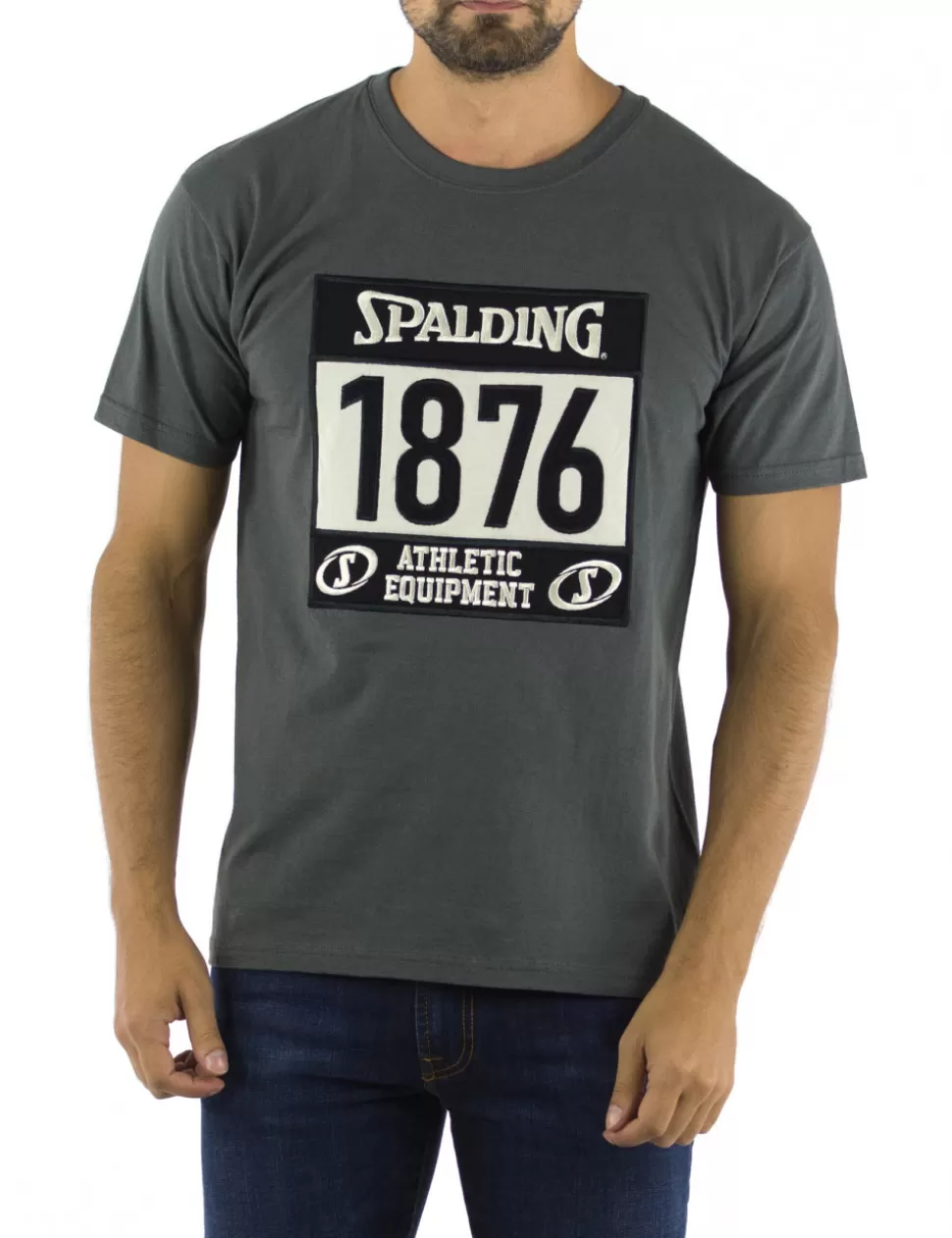 Spalding T-Shirt>T-Shirt 1876 Grigio Scuro