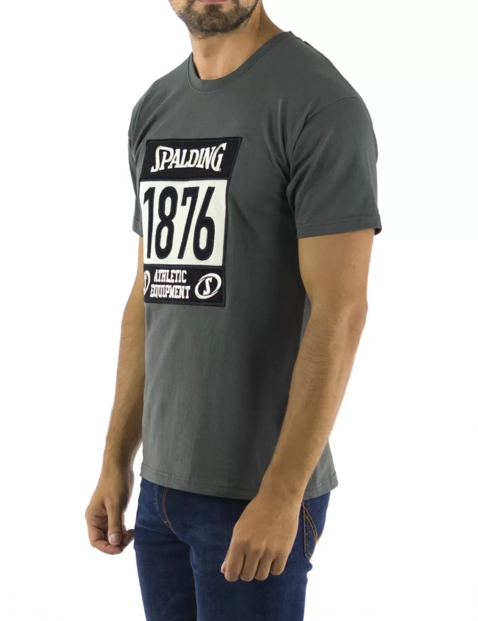 Spalding T-Shirt>T-Shirt 1876 Grigio Scuro