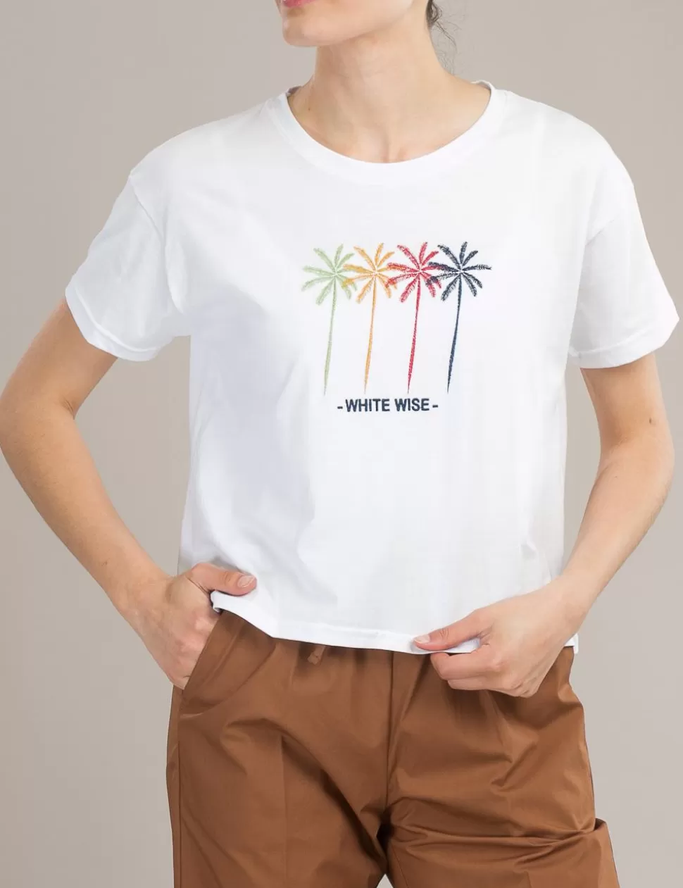 White Wise T-Shirt E Top>T-Shirt Multicolor