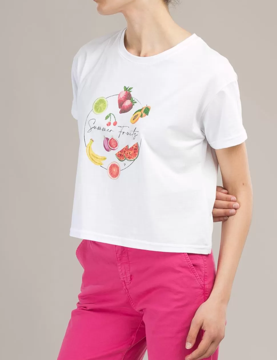 White Wise T-Shirt E Top>T-Shirt Multicolor