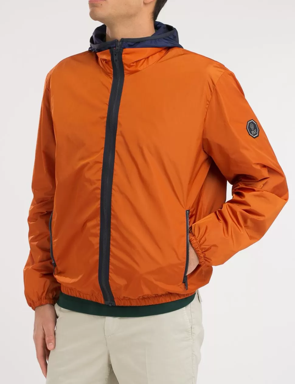 Fay Cappotti E Giubbotti>Windbreaker Arancio