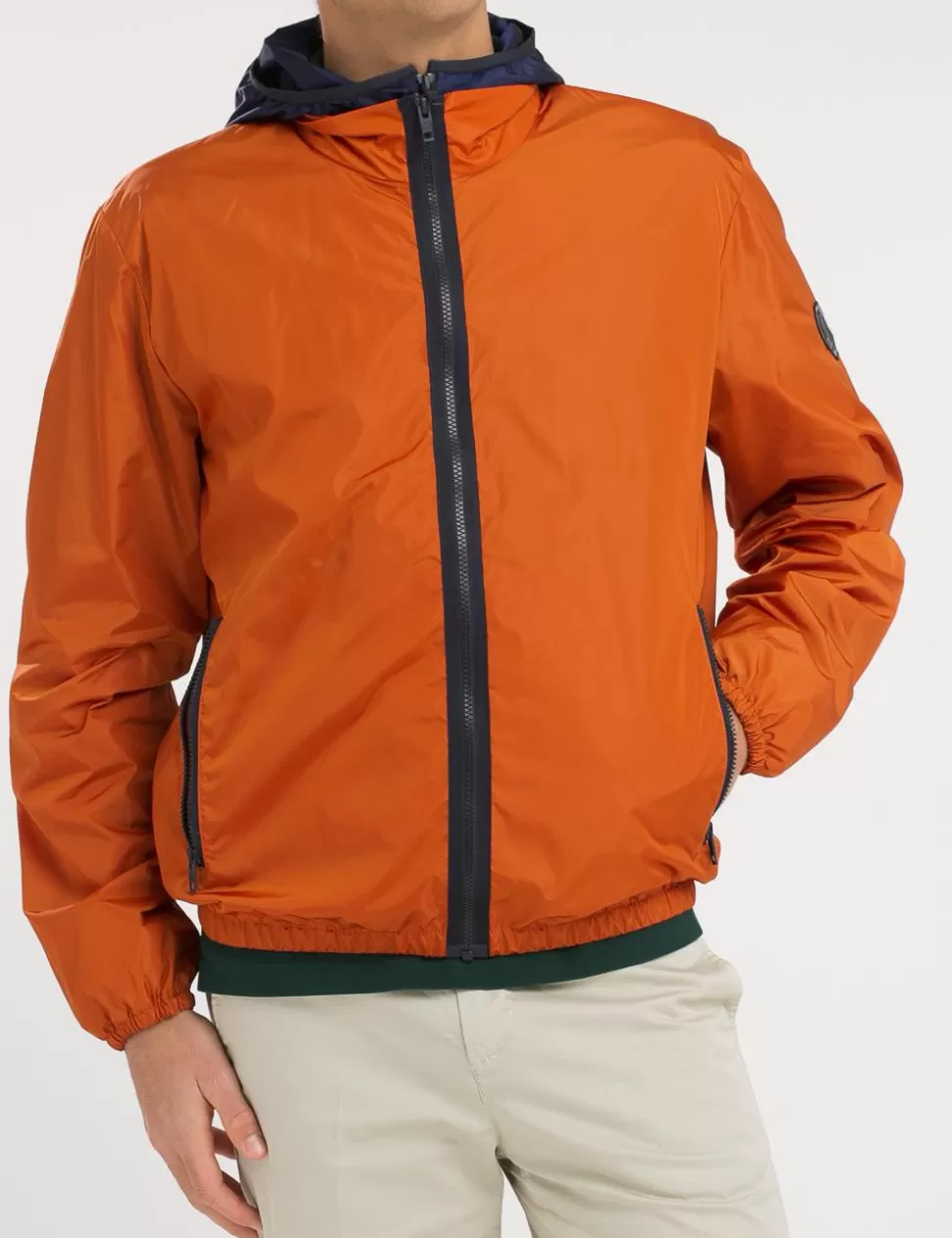 Fay Cappotti E Giubbotti>Windbreaker Arancio